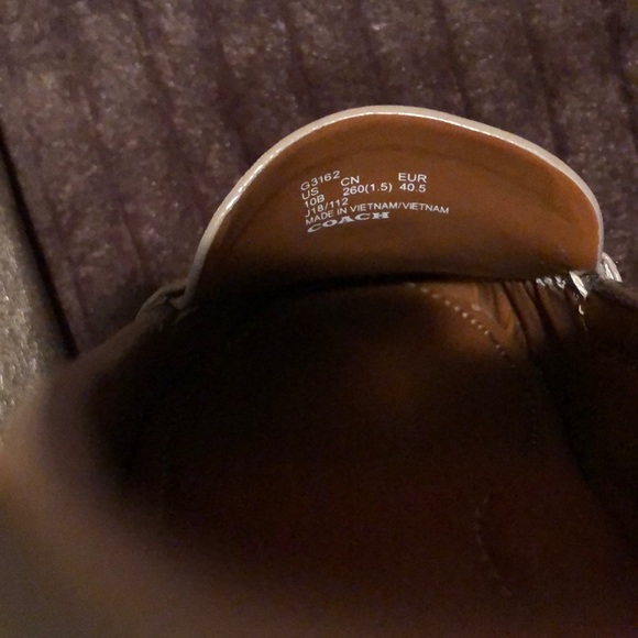 NEW Coach Loafers Sz 10 Champagne Gold - Picture 4 of 7